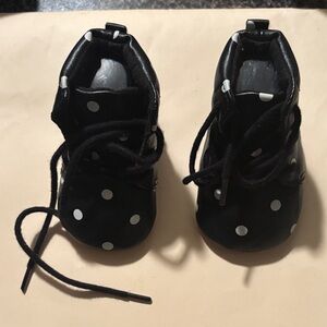 Polka Dot Black Kids Shoes